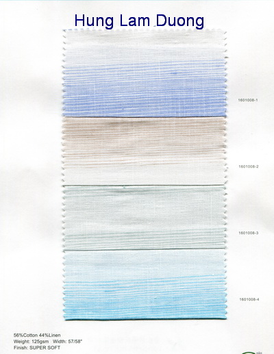 Vải cotton + linen - Vải Hùng Lâm Dương - Công Ty TNHH Hùng Lâm Dương